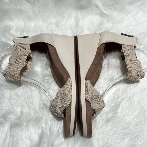 New Lucky Brand Macramé Wedge Sandal Size 7.5M.  B86 - Picture 6 of 9